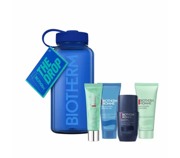 Drop Die Essentials Hydratation Mann Biotherm - Set mit 4 Produkten + 1 Trinkflasche