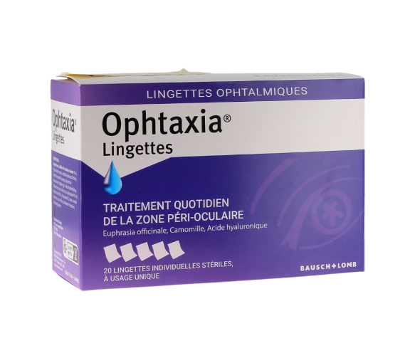 Ophtaxia Tücher Bausch Lomb - Packung mit 20 Tüchern - image 1