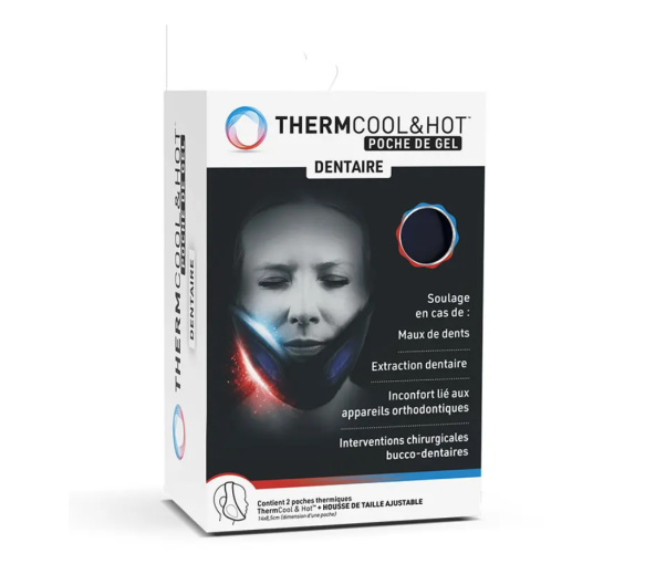 Thermcool & hot Zahngelpackung Bausch Lomb - 2 Packungen von 14x8,5cm
