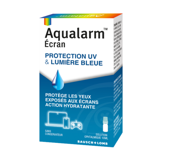 Aqualarm UV-Schutz- und Blaulichtschutz-Bildschirm Bausch & Lomb - Flasche mit 10 ml - image 1