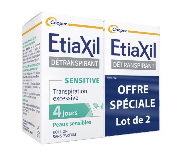 Etiaxil schweißhemmendes Deodorant für empfindliche Haut - 2er-Pack mit 15 ml Roll-ons - image 1