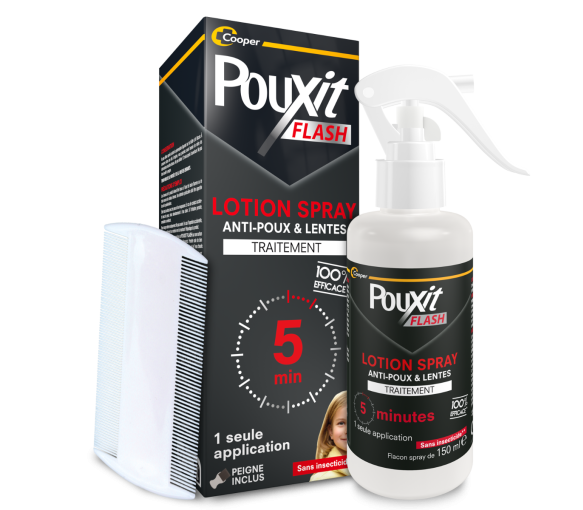 Spray Flash Behandlung gegen Läuse und Nissen Pouxit - Spray mit 150 ml - image 1