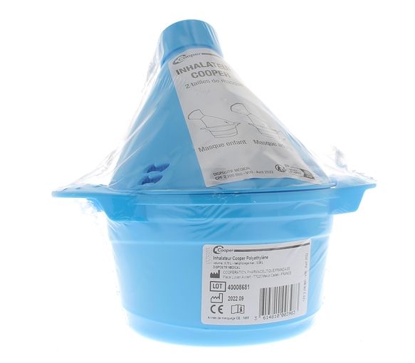 Kunststoffinhalator 2 Maskengrößen für Kinder/Erwachsene Cooper - ein Inhalator - image 1