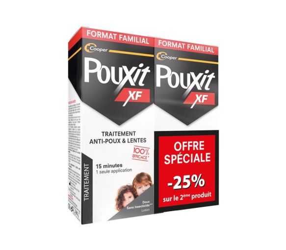 Läuse- und Nissen-Lotion XF Pouxit - 2er-Pack mit 200 ml Flaschen - image 1