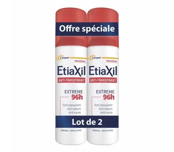 Extrem antitranspirant 96h Etiaxil - 2er Pack mit 150ml Sprays - image 1