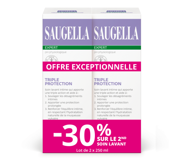 Intimwaschpflege mit dreifacher Schutzwirkung Saugella - 2x250ml Packung -30% auf die zweite Waschpflege - image 1
