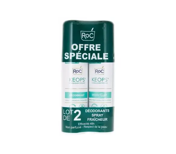 Keops Deodorant Spray Frische Roc - 2x100 ml Packung