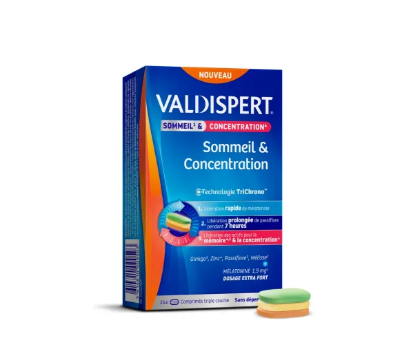 Schlaf und Konzentration Melatonin 1,9mg Valdispert - Packung mit 24 Tabletten - image 1