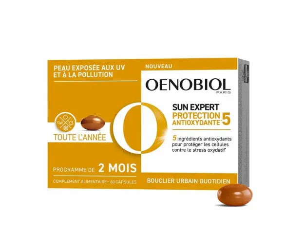 Sun Expert antioxidative Schutz Oenobiol - Packung mit 60 Kapseln - image 1