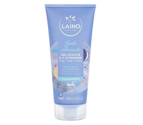 Duschgel 3in1 feuchtigkeitsspendend Entspannende Siesta mit Bio-Lavendel Laino - Tube mit 200ml - image 1