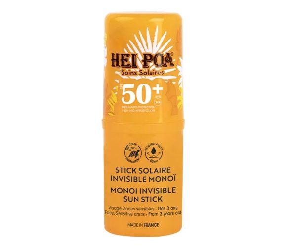 Unsichtbarer Sonnenstick Monoï SPF50+ Hei Poa - Stick mit 15g