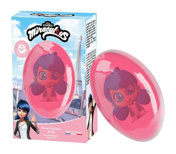 Festseife Rose Figur Marinette Le Comptoir du Bain x Miraculous - 75g Stück