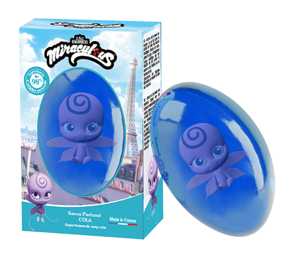 Festseife Cola Figur Nooroo Le Comptoir du Bain x Miraculous - 75g Stück