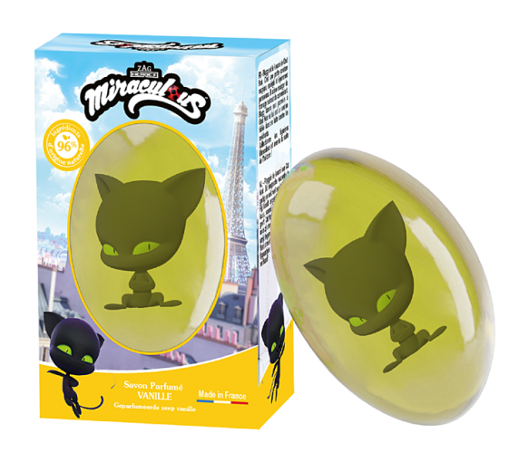 Festseife Vanille Figur Plagg Le Comptoir du Bain x Miraculous - 75g Stück