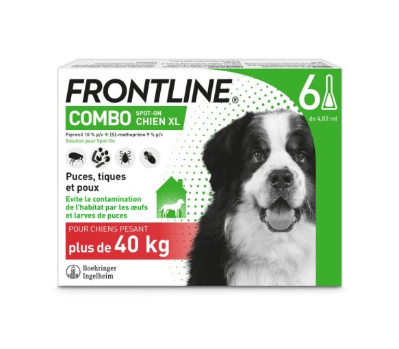 Spot-on Combo Hund über 40 kg Frontline - 6 Pipetten zu 4,02 ml - image 1