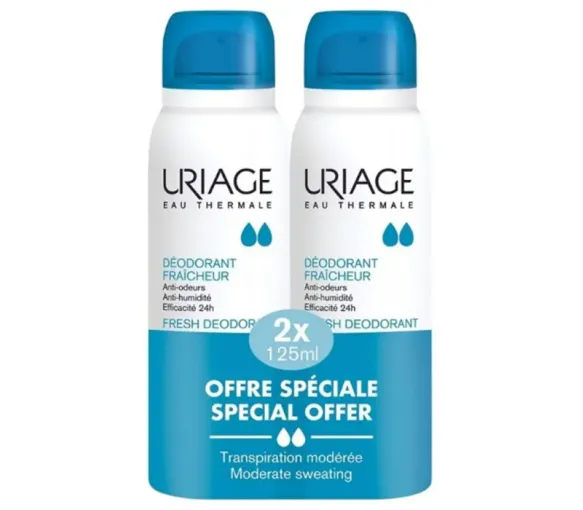 Deodorant Frische Sonderangebot Uriage - 2er Pack mit 125ml Sprays