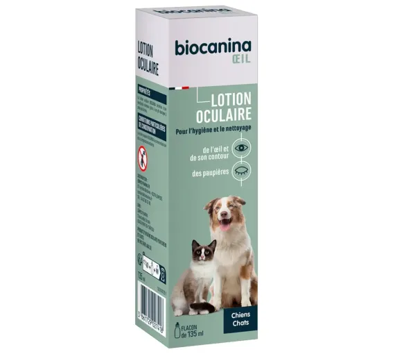 Biocanina Augenlotion für Hunde und Katzen - Flasche mit 135 ml