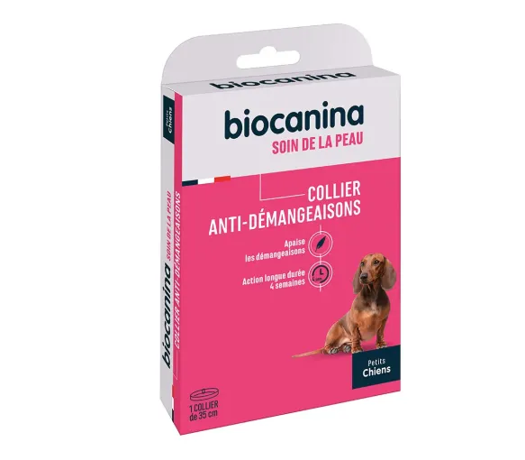 Halsband gegen Juckreiz Hautpflege für kleine Hunde Biocanina - ein 35 cm Halsband