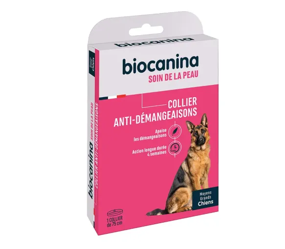 Halsband gegen Juckreiz Hautpflege für große Hunde Biocanina - ein 75 cm langes Halsband