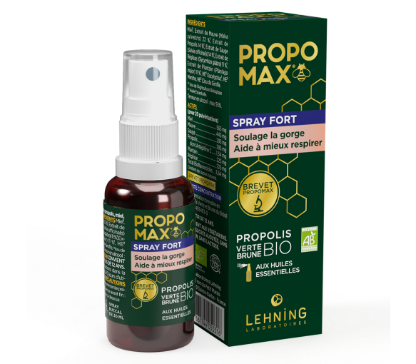 Propomax Halsspray stark/ätherische Öle Propolis Lehning - Spray von 30 ml