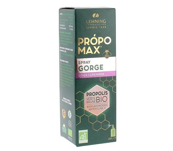 Propomax Spray Hals sanft/Granatapfel Bio-Propolis Lehning - Spray von 30ml