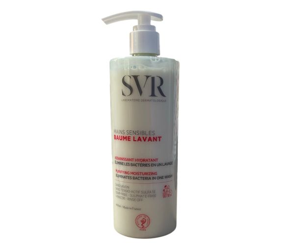 Reinigende, feuchtigkeitsspendende Handseife für empfindliche Hände SVR - Pumpflasche 400ml