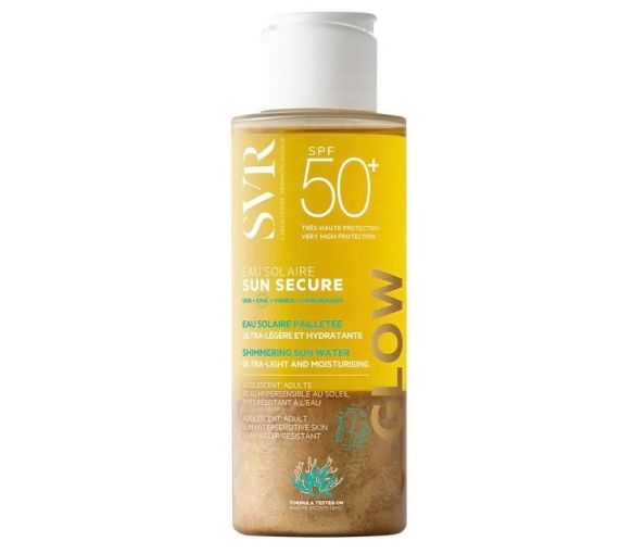 Sun Secure Glow glitzernde Sonnenwasser SPF50+ SVR - Flasche mit 100ml