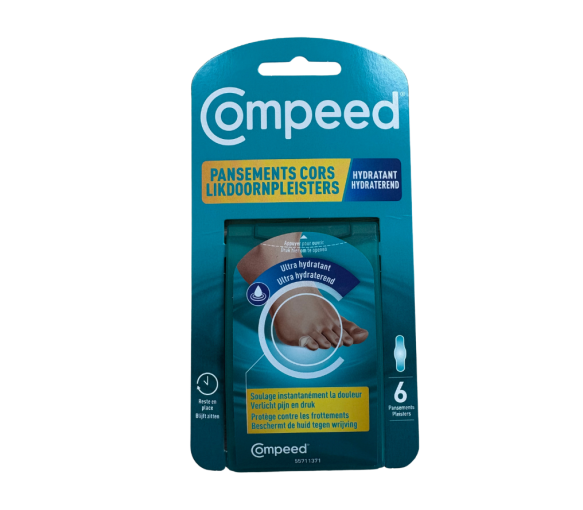 Hydrogel-Pflaster gegen Hühneraugen Compeed - Packung mit 6 Pflastern