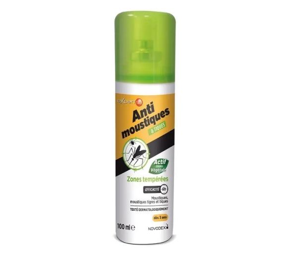Experte 1.2.3 Insektenschutzspray gegen Mücken und Zecken für gemäßigte Zonen Novodex - Spray mit 100 ml