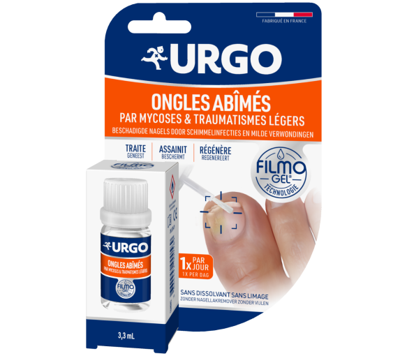 Filmogel für durch Mykosen und Traumata beschädigte Nägel Urgo - Flasche mit 3,3 ml