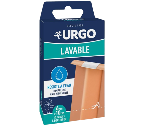 Wasserfeste waschbare Urgo-Bandagen - 10 Bandagen zum Zuschneiden 10cm x 6cm