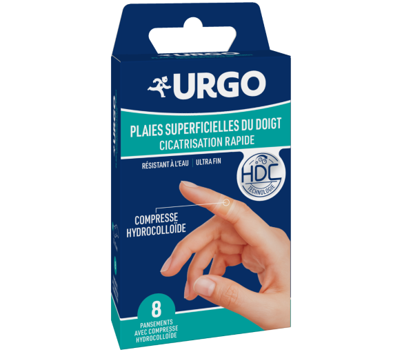 Fingerpflaster Schnelle Heilung Urgo - Packung mit 8 Pflastern