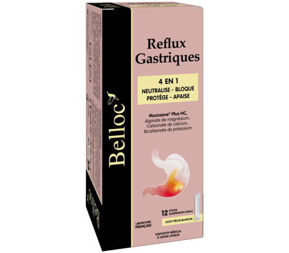Reflux gastriques Belloc - Packung mit 12 Sticks