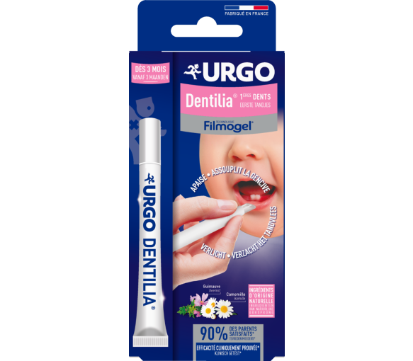 Filmogel Dentilia erste Zähne ab 3 Monaten Urgo - Tube mit 10 ml