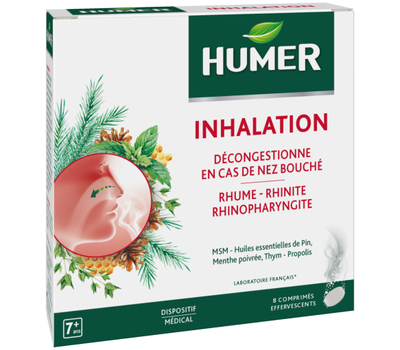 Inhalation Humer - Packung mit 8 Brausetabletten
