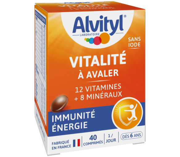 Vitalität zum Schlucken Alvityl - Packung mit 40 Schlucktabletten