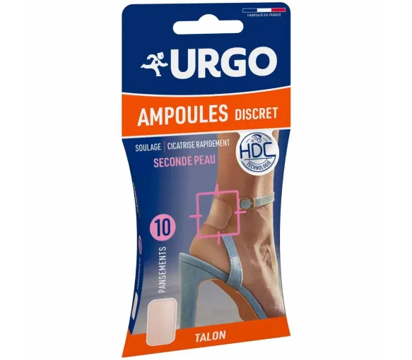 Diskrete Blasenpflaster Urgo - Packung mit 10 Pflastern