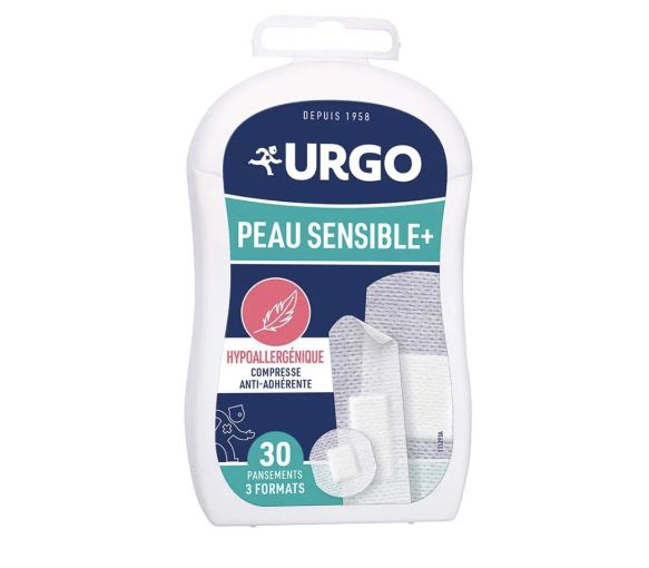 Pflaster für empfindliche Haut + Urgo - Packung mit 30 Pflastern