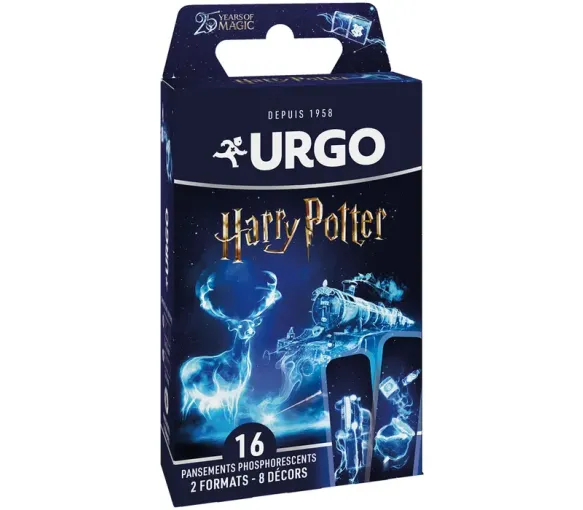 Leuchtende Harry Potter Pflaster Urgo - Packung mit 16 Pflastern