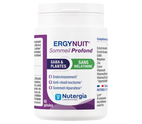 Ergynuit tiefen Schlaf Nutergia - Dose mit 60 Kapseln