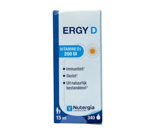Ergy D Vitamin D3 200Ul Nutergia - Flasche mit 15ml - image 1