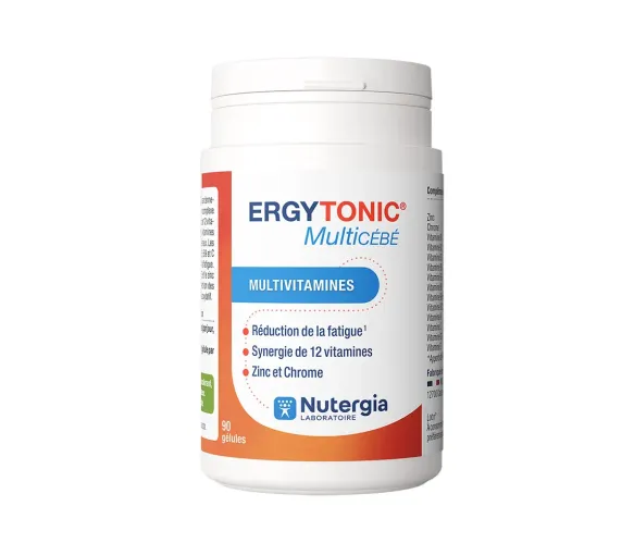 Ergytonic Multicébé Multivitamin Nutergia - Dosis von 90 Kapseln