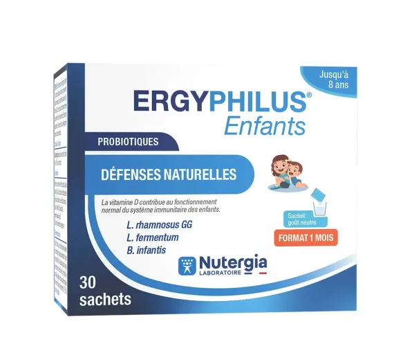 Ergyphilus Kinder natürliche Abwehrkräfte Nutergia - Packung mit 30 Beuteln