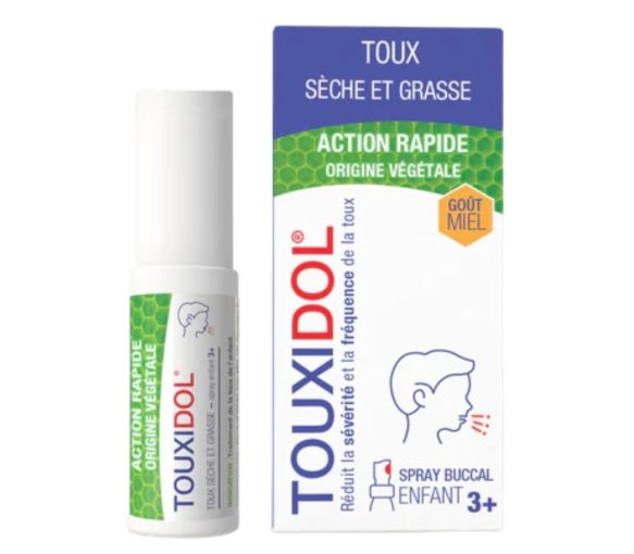 Touxidol Spray für trockenen und produktiven Husten mit Honiggeschmack ab 3 Jahren PediAct - Spray mit 20 ml