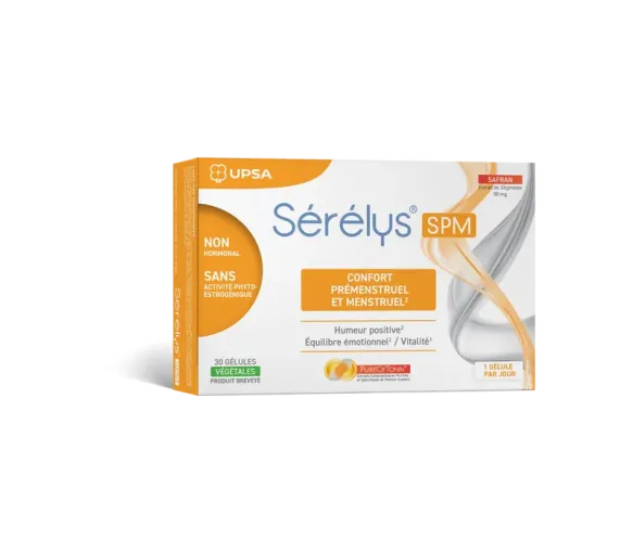Sérélys SPM Komfort bei prämenstruellen und menstruellen Beschwerden Upsa - Packung mit 30 Kapseln