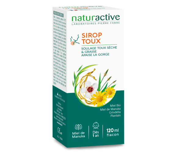Husten-Sirup trocken & produktiv ab 1 Jahr Naturactive - Flasche 120ml - image 1