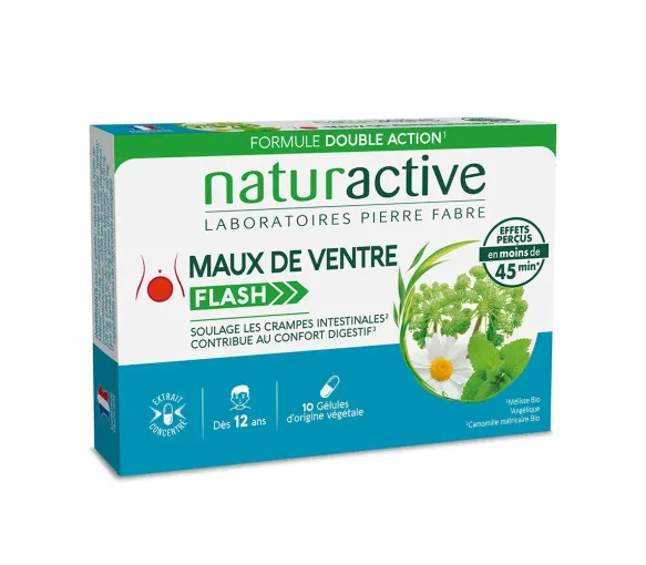 Bauchschmerzen Flash Naturactive - Packung mit 10 Kapseln - image 1