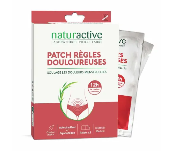 Patch gegen schmerzhafte Regelblutungen Naturactive - Packung mit 2 Patches - image 1