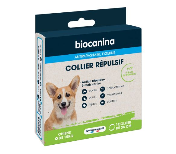 Biocanina Hundehalsband für Hunde unter 15 kg - Schachtel mit 1 Halsband von 38 cm
