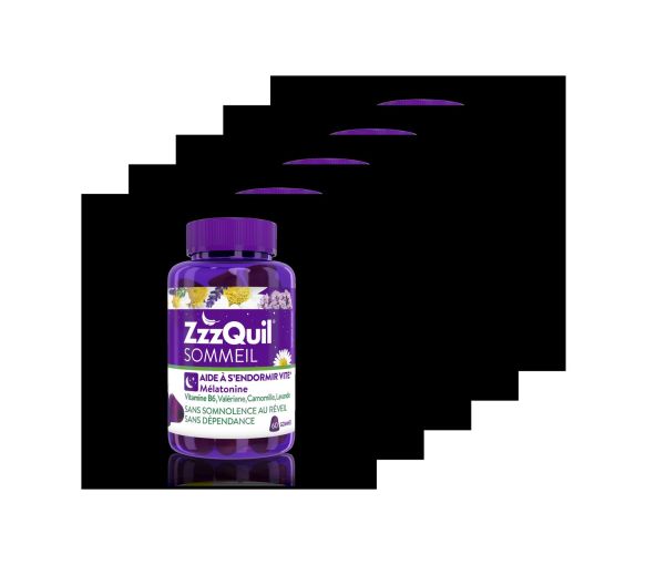 ZzzQuil Sommeil - boîte de 60 gommes (lot de 5) - image 1